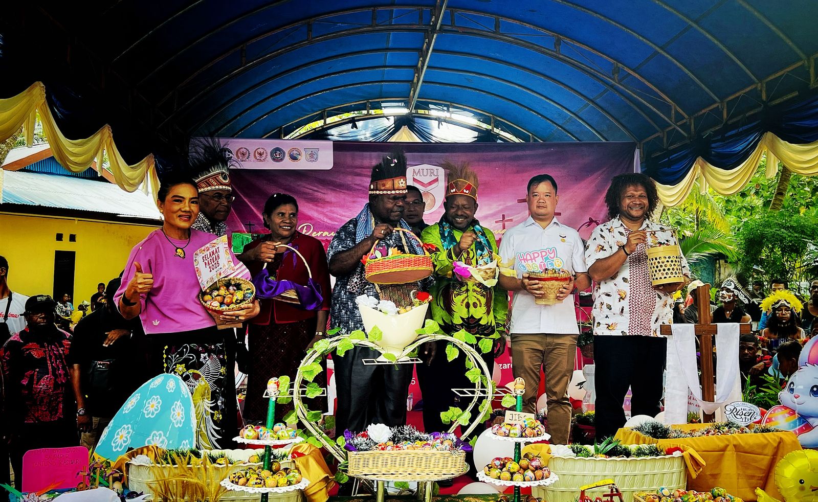 Papua Barat Daya Provinsi Pertama di Indonesia Pecahkan Rekor MURI 10.000 Telur Paskah Terbanyak di Dunia